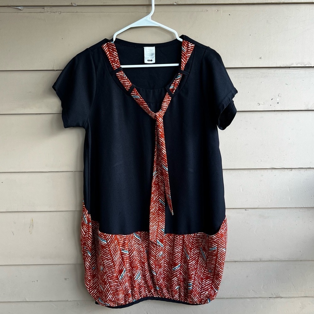 Lady Story Vintage Style Tunic Top - Size L